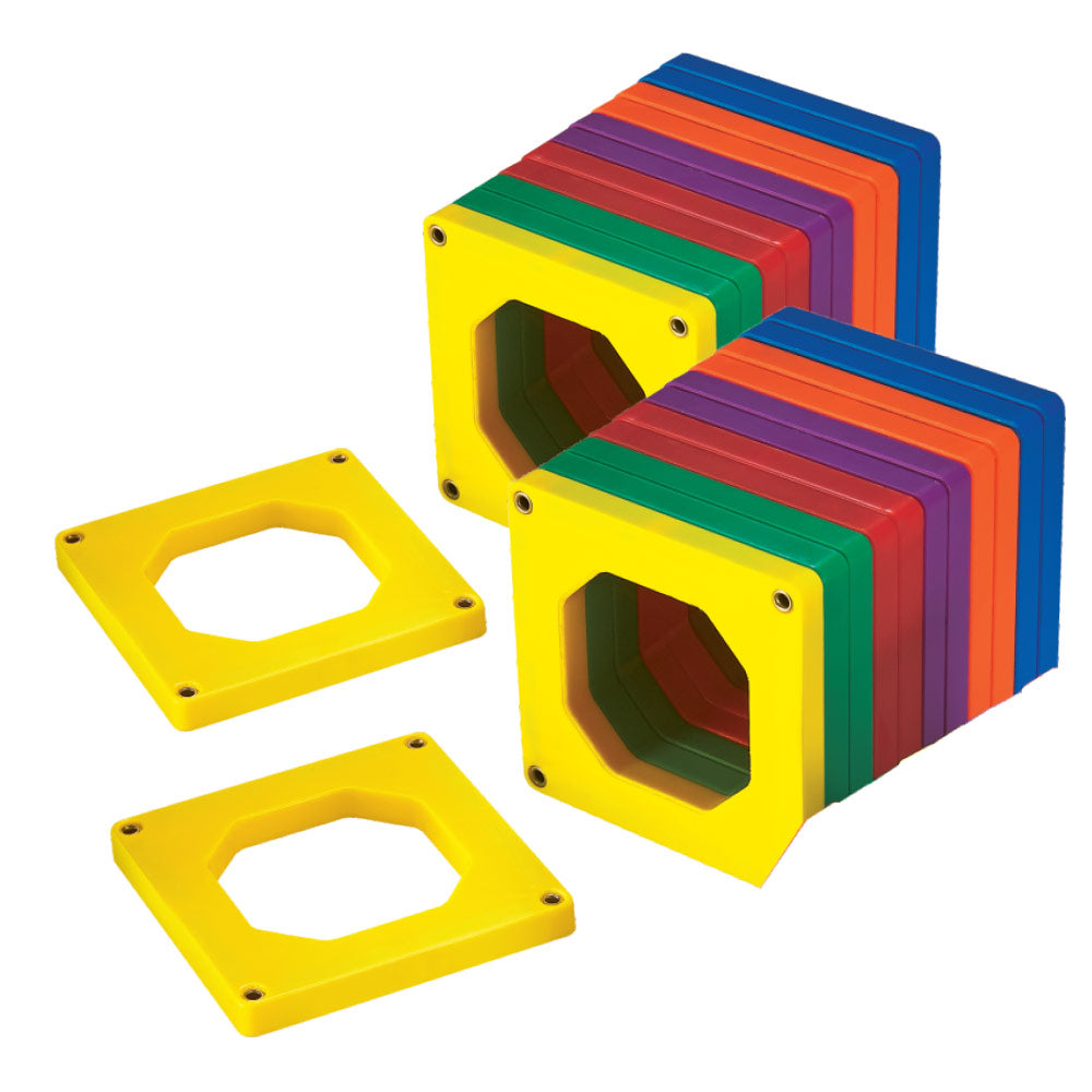 Mad Toys Magnetic Square Shaped Tiles 24 Pieces Multicoloured Construction Set