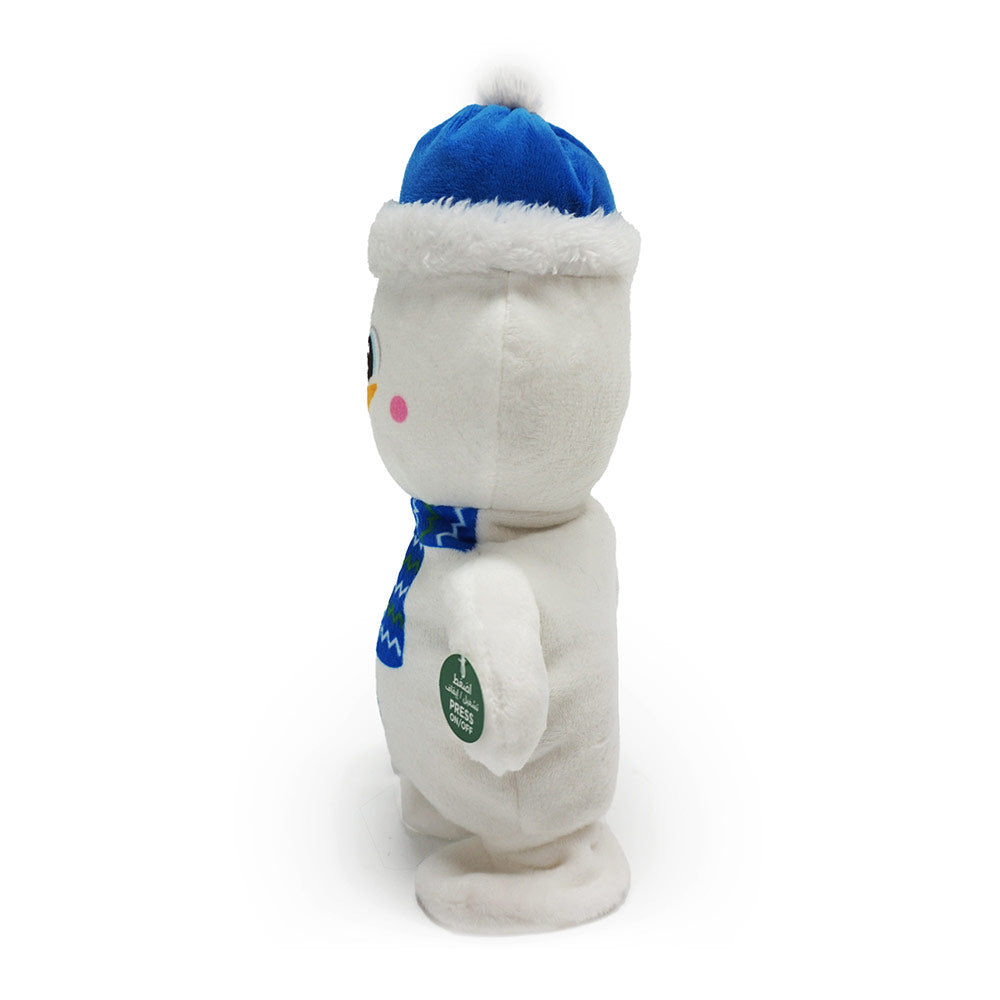 Festive Snowman Walk and Sing Christmas Plush Toys