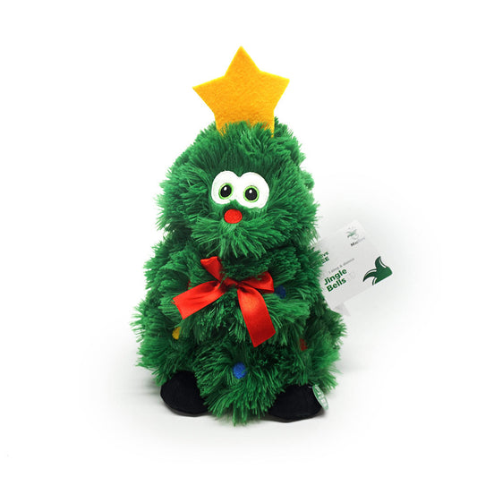 Festive Animated Singing Christmas Tree Plush Toys
