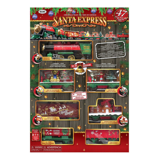 Santa Express Light-Up Christmas Train Set