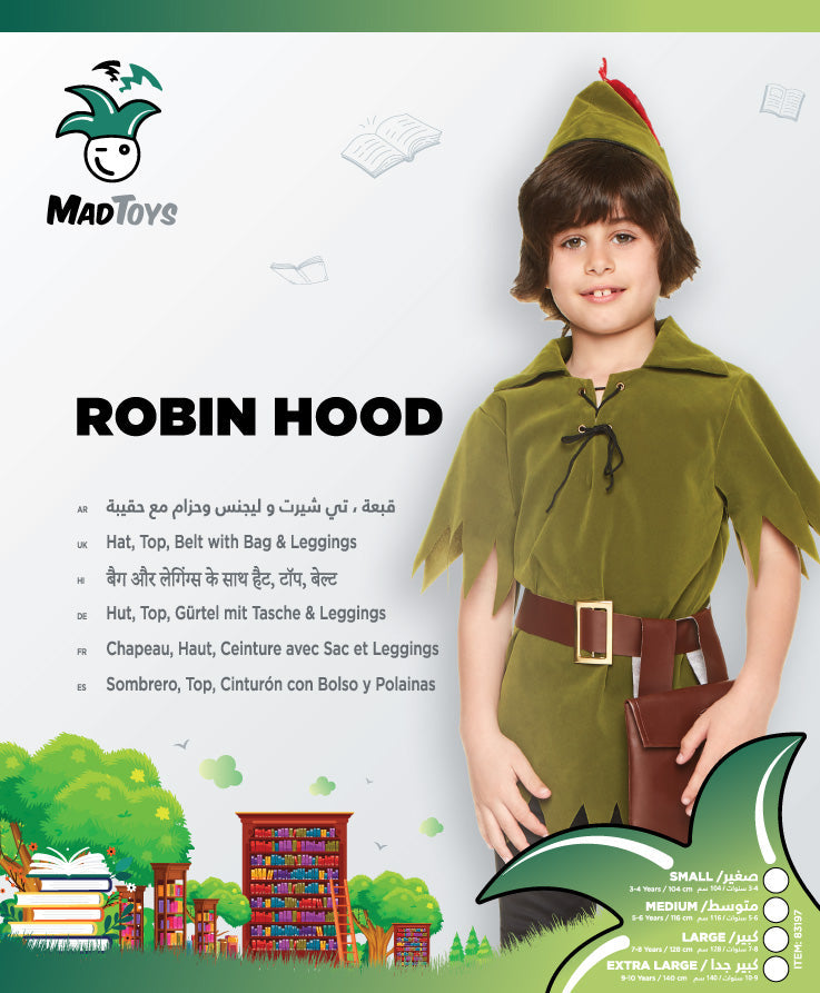 Mad Toys Robin Hood Book Week Costumes