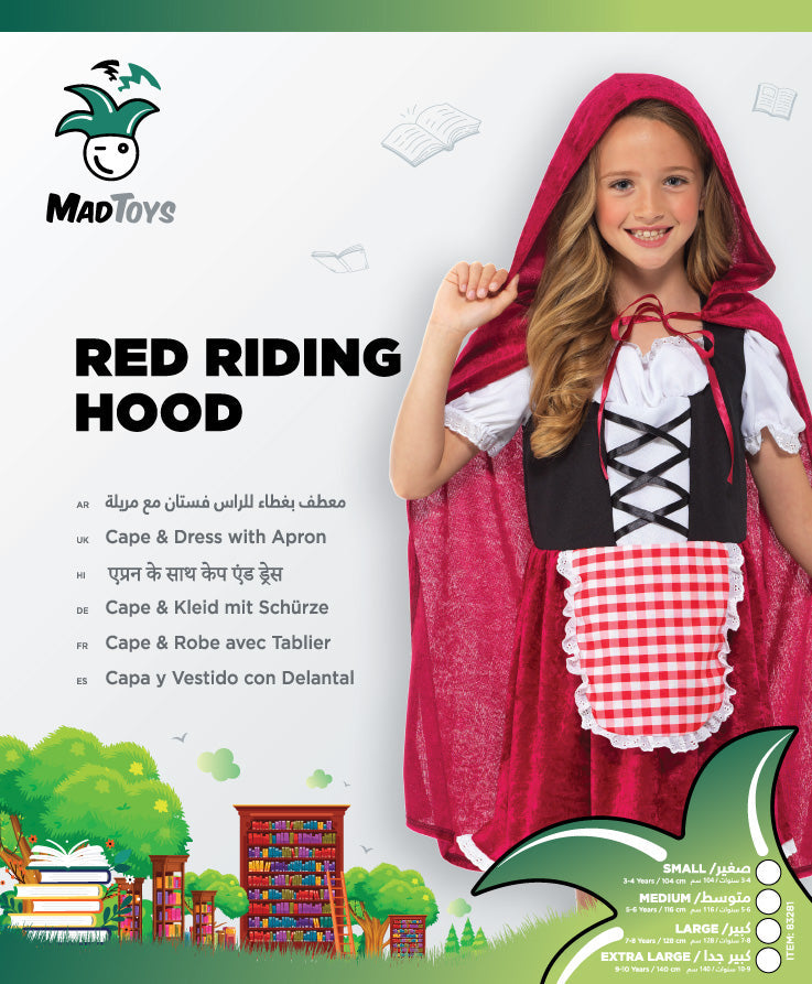 Mad Toys Red Riding Hood Book Week Costumes