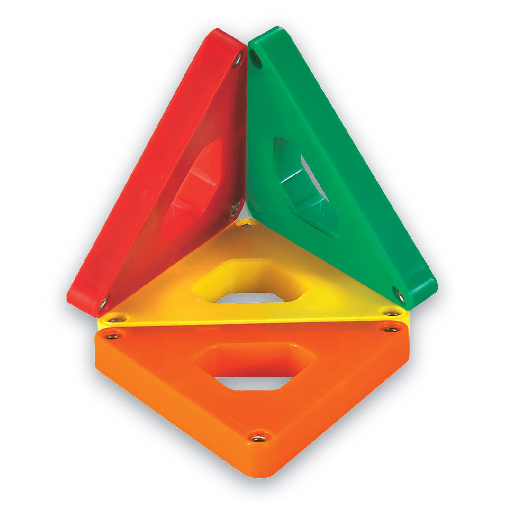 Mad Toys Magnetic Triangle Shaped Tiles 24 Pieces Multicoloured Construction Set