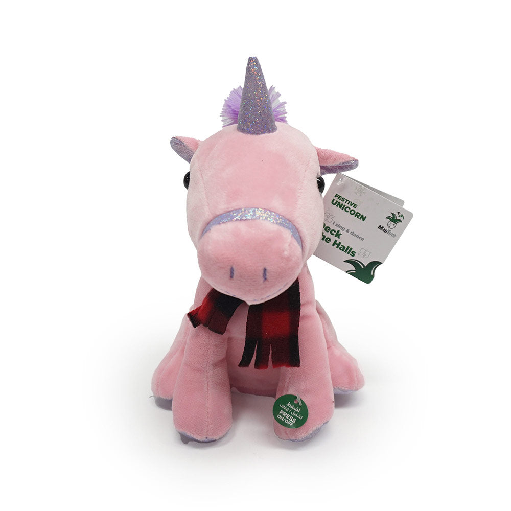 Festive Unicorn Sing and Dance Christmas Plush Toys