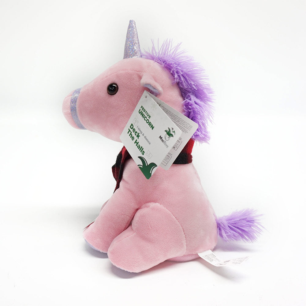 Festive Unicorn Sing and Dance Christmas Plush Toys