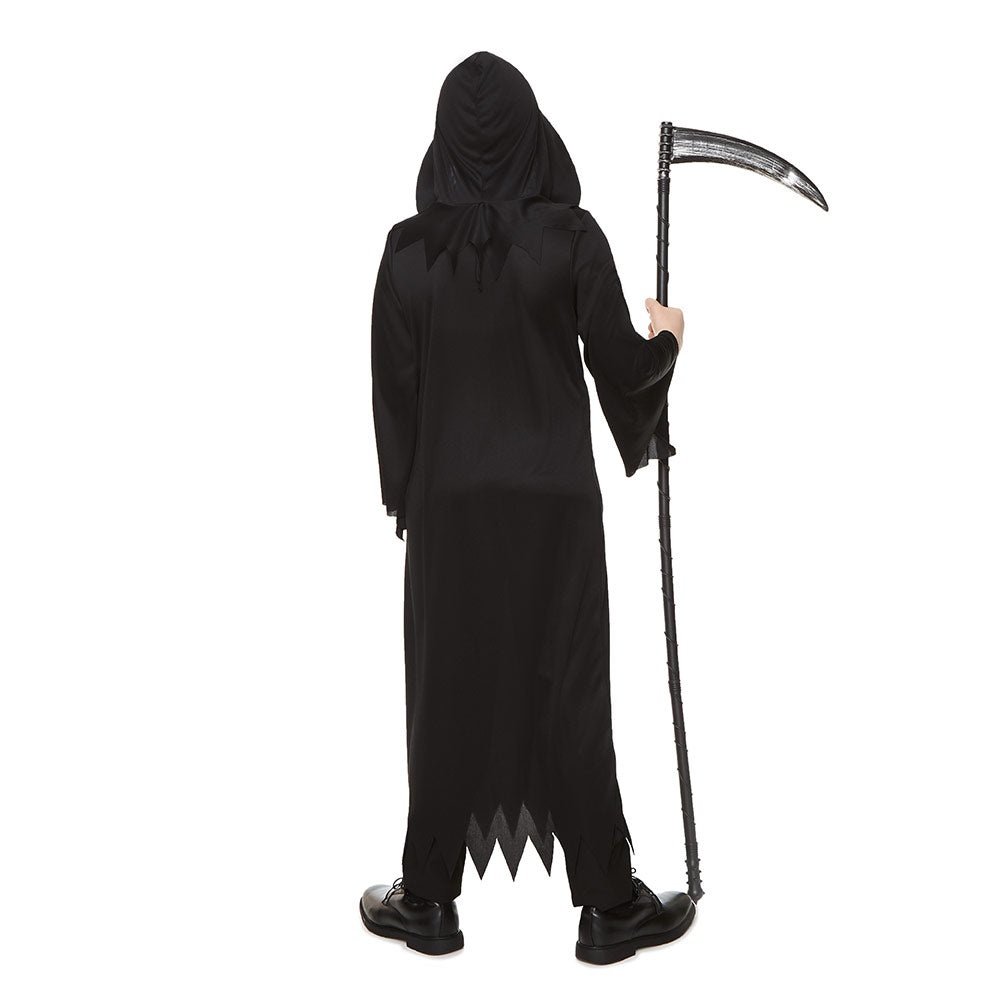 Mad Toys Grim Reaper Hooded Robe Kids Halloween Costume