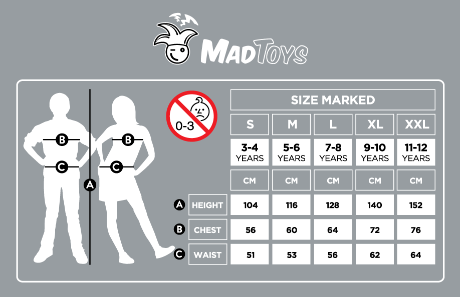 Mad Toys Evil Puppet Overall with Top Kids Halloween Costume